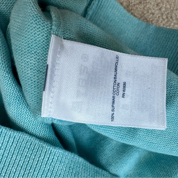 Lands’ End Classic Supima Cotton V-Neck sweater - Picture 3 of 3